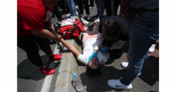 Muere una persona durante el sismo tras caerle barda de Coppel