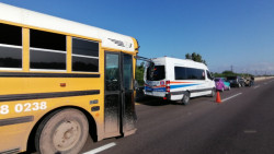Aparatoso accidente en carretera