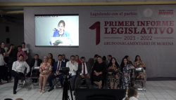 Diputados de Morena rinden primer informe legislativo