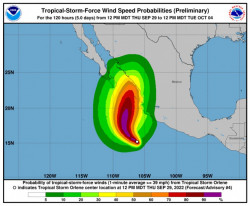 Mantendrá Protección Civil Sonora monitoreo de tormenta tropical “Orlene”.