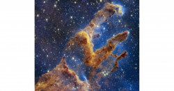 Telescopio Webb muestra "Los Pilares de la Creación" llenos de estrellas