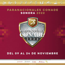 Sonora será sede de los paranacionales CONADE 2022