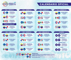 Presentan calendario oficial de la Serie del Caribe "Gran Caracas" 2022