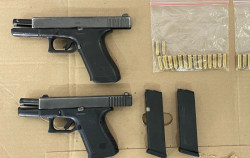 Aseguran Policía Estatal y Municipal armas de fuego en Cajeme
