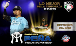 Ramiro Peña es el Defensivo del año 2023 de la LMB