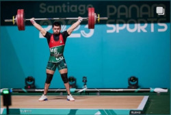 El sinaloense, Chino Cárdenas, gana bronce en la halterofilia de Juegos Panamericanos en Chile
