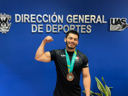 Jorge Adán Cárdenas, medallista panamericano, agradece apoyo de la UAS para asistir a competencias internacionales